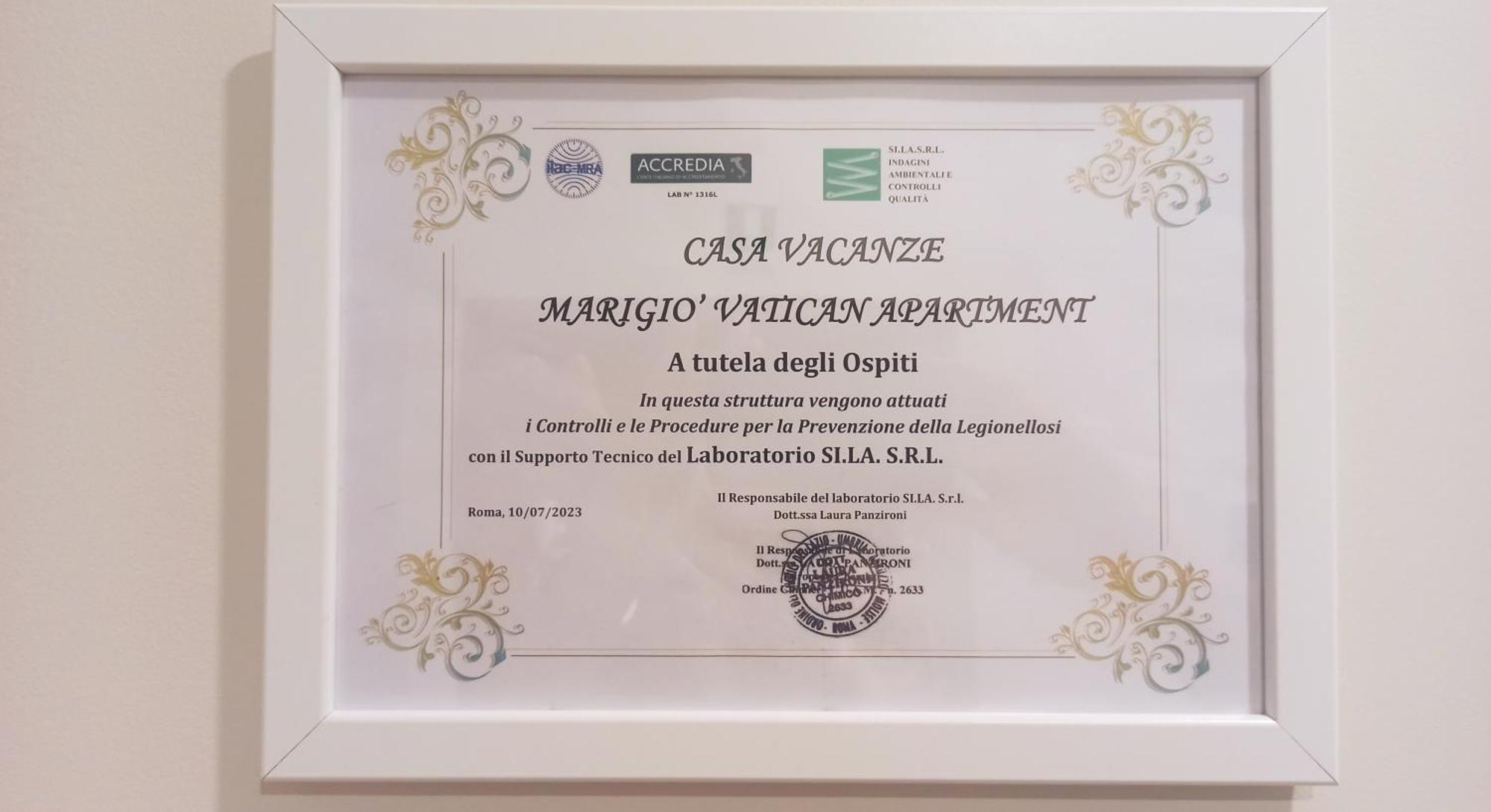 רומא Marigio Vatican Apartment מראה חיצוני תמונה